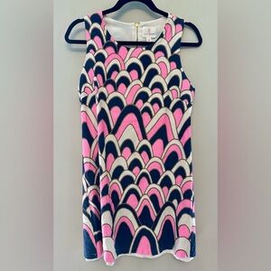 JB by Julie Brown Pink & Black Punky Pop Abstract Design Dress 4